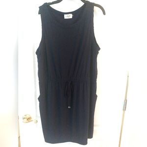 Eliza J  Casual Navy Blue Tank Dress with Drawstring Waist Size XL